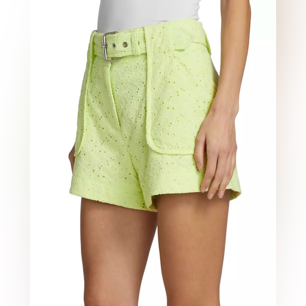 Derek Lam 10 Crosby Monterey Matcha Green Shorts - Picture 5 of 15